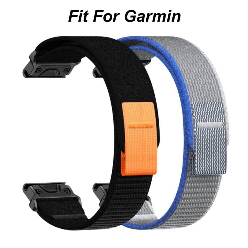 Cinturino in nylon ad anello da 22/26mm per Garmin Fenix 8 47/51mm E 7 7X 6 6X 5 5X Plus/Enduro 3/Epix Pro Gen 2 Bracciale in nylon Quick Fit