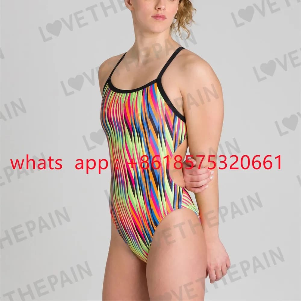 Women Sexy Swimsuit Cozy Skinsuit Open Water Swimming Pool Long Training Comfortable Swimwear Competition Training Suit 2026