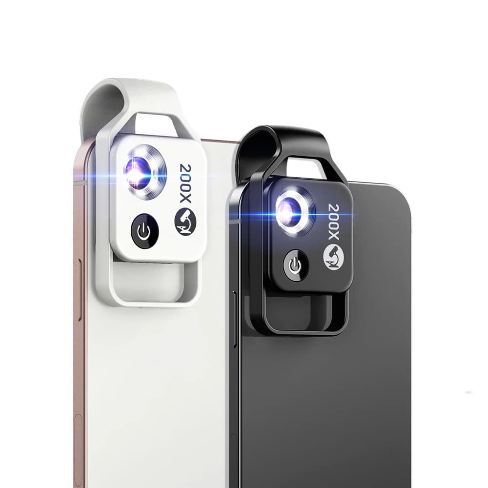 Obiettivo per microscopio APEXEL 200X per obiettivo Macro per telefono cellulare con filtro CPL luce a LED obiettivo di ingrandimento per fotocamera HD accessori per telefoni