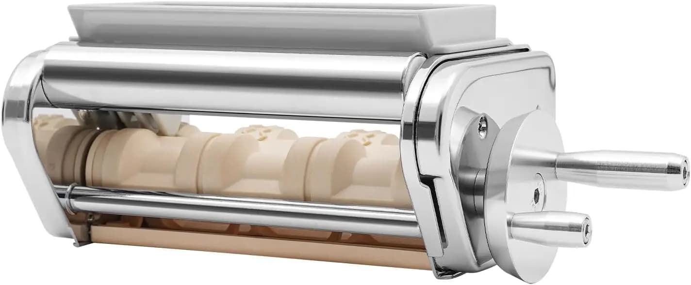 Accessorio per pasta in acciaio inossidabile per robot da cucina, macchina per ravioli manuale con taglierina e imballaggio