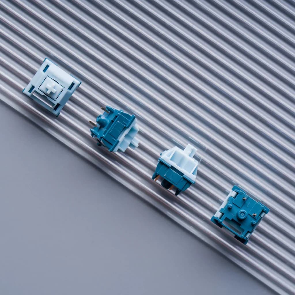 KeyGeek Ding Switch Lineari Clacky 5 Pin 37g 42g 48g M3 M4 Lubrificazione di Fabbrica per Tastiera Meccanica da Gaming Switch MX Personalizzati