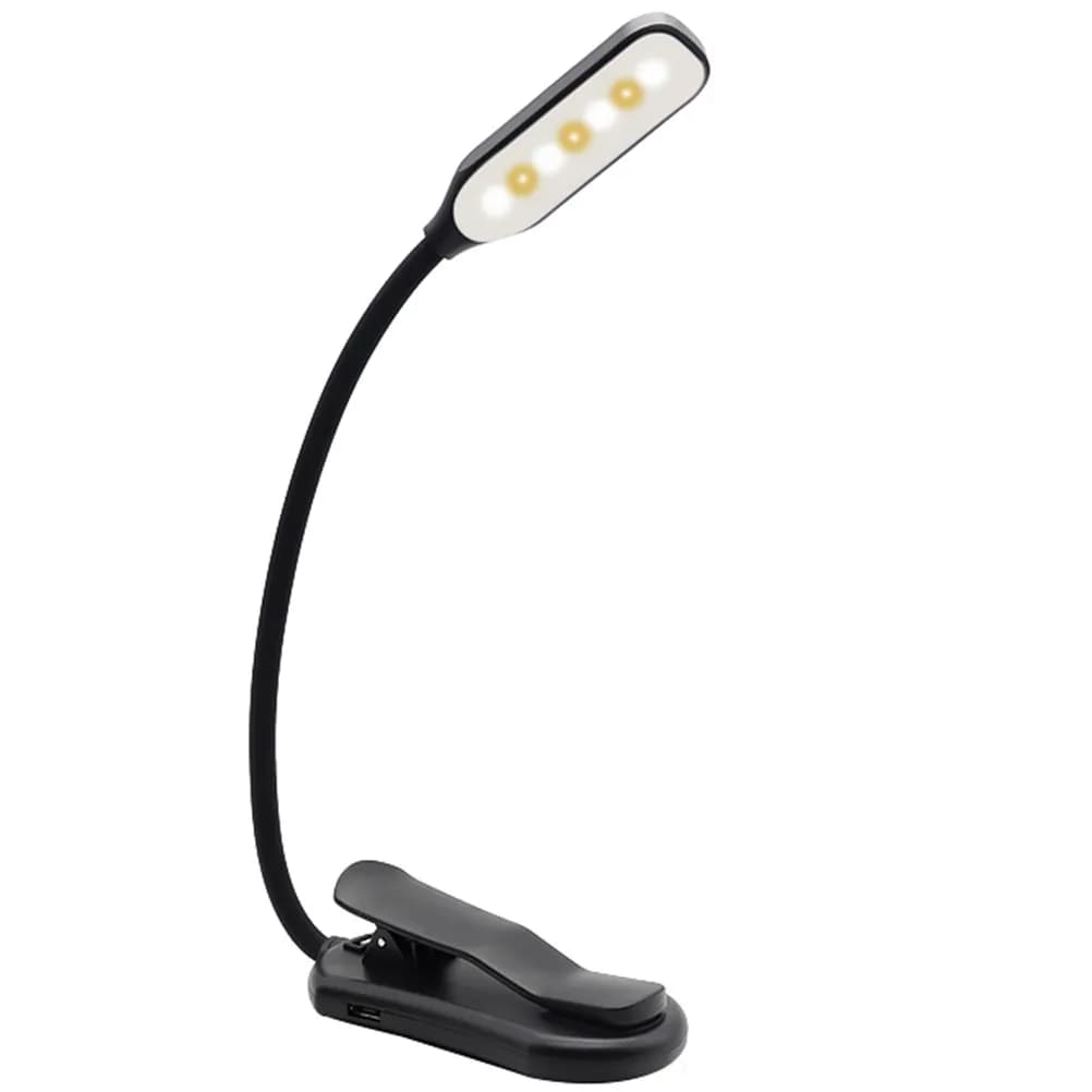 Lampada da Lettura LED Compatta Ricaricabile con Ricarica USB per Comodino, Scrivania, Studio e Illuminazione Notturna