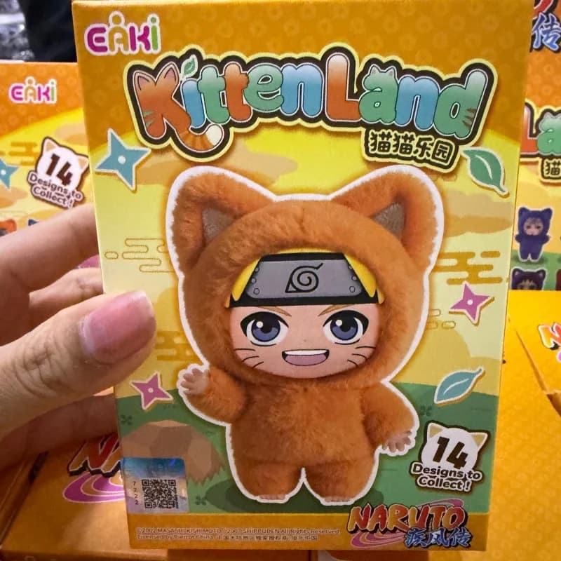 In Stock Genuine Eaki Naruto Shippuden Kittenland Series Trendy Pendant Blind Box Character Collecte Toy Surprise Festival Gift