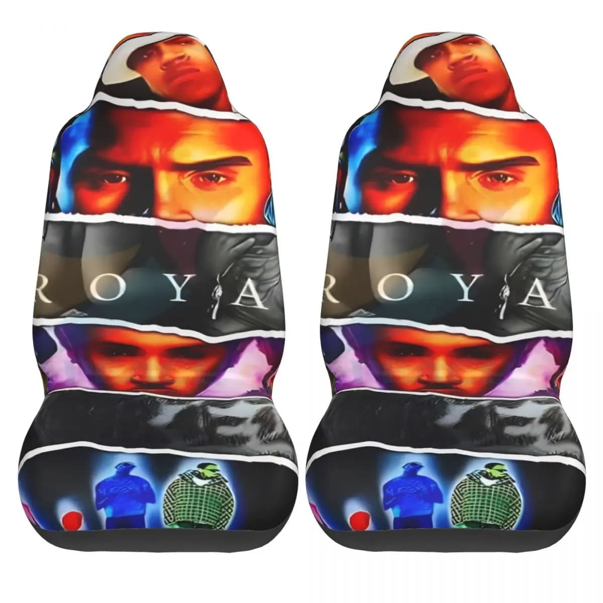 Chris Brown Breezy Bowl XX Car Seat Covers Kawaii 2 pcs Comfortable Polyester Car Seat Covers