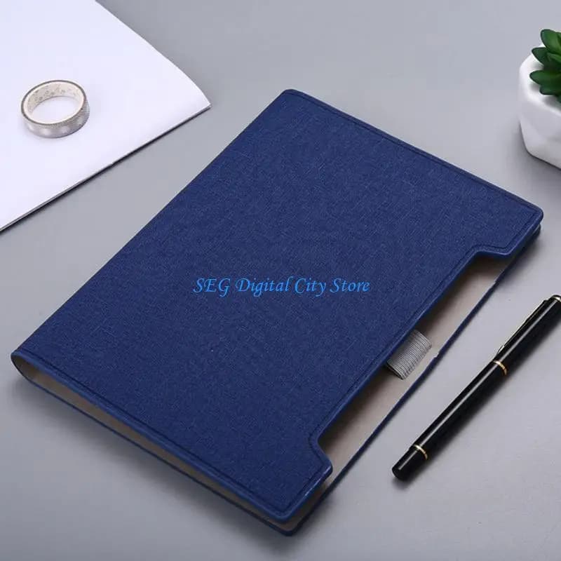 U75B Business Leather Journal 192 Pages Wide Lined Refillable Hardcover Notebook