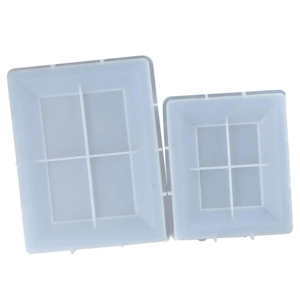2-piece silicone resin frame molds White frame Resin molds Resin molds Photo frame Frame Photo frame