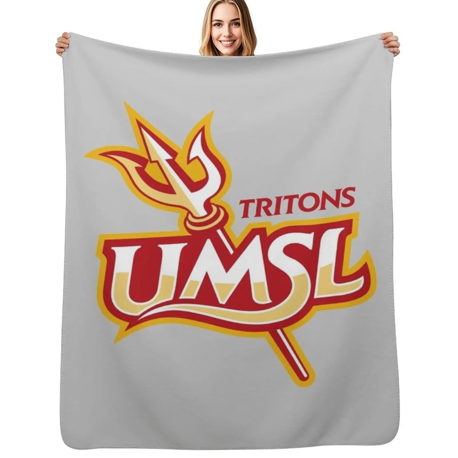 UMSL of Tritons Throw Blanket Decorative Sofa For Baby Comforter Sleeping Bag Blankets Sofas Of Decoration for sofa Blankets