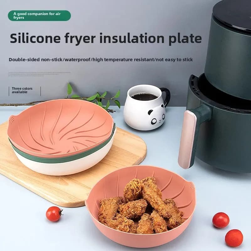 Silicone Carpet for Air Fryer, Food Grade, New Model Durable Non-stick, Oven Gloves Included