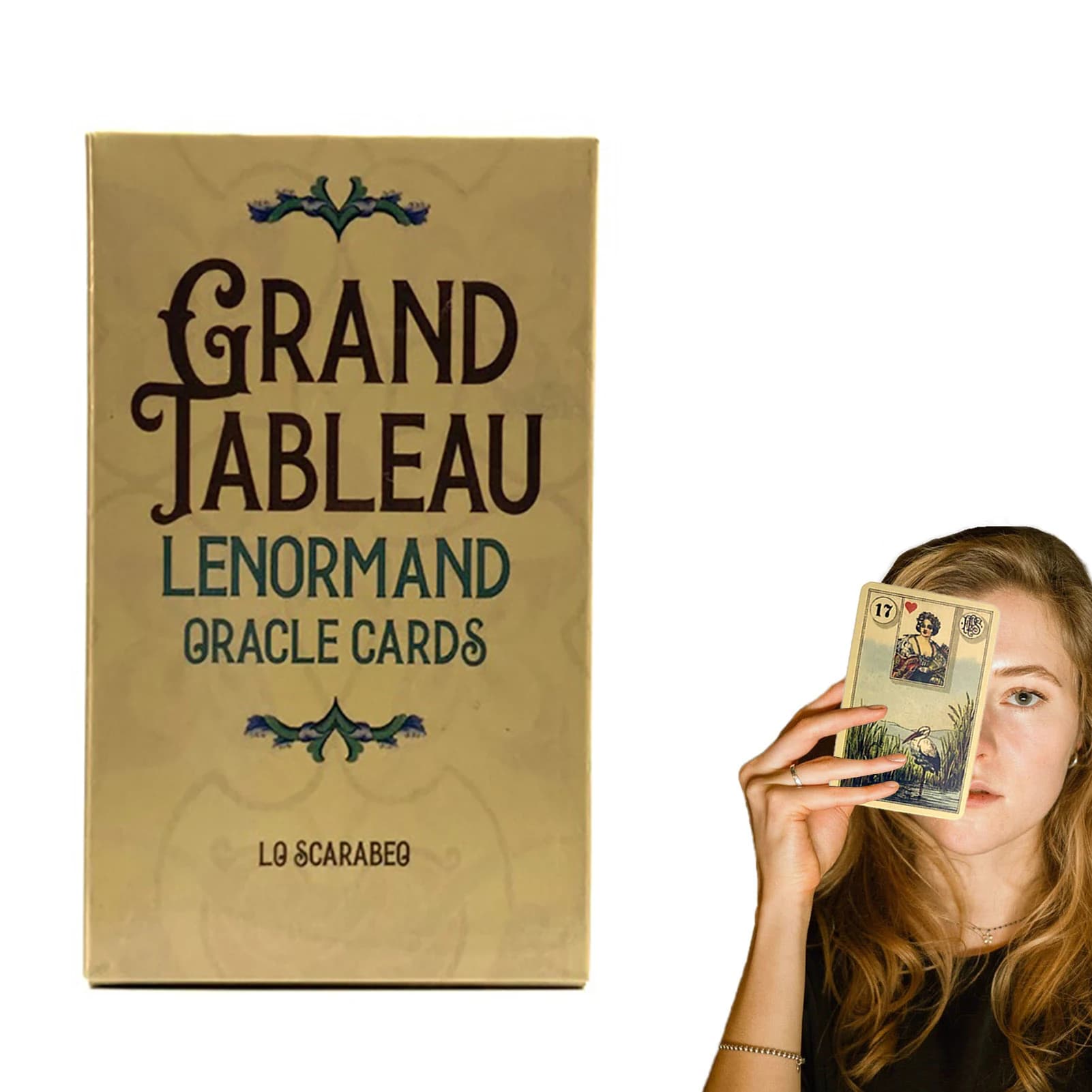 Grand Tableau Lenormand Oracle Card Carta dei tarocchi occulti con manuale di istruzioni carta Versione inglese Giochi da tavolo Divinazione Destino