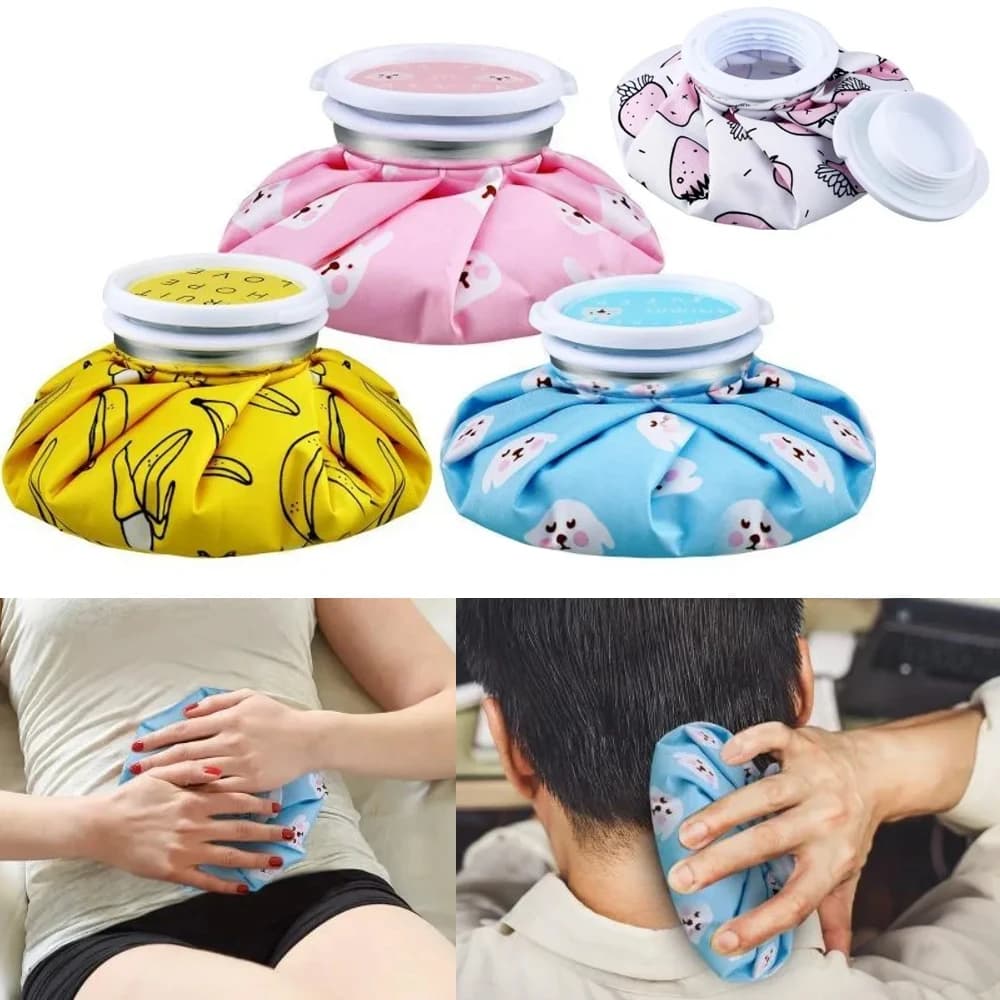 Reusable Apply Ice for Shrink Pores Pack Hot Water Bag Adults for Hot Cold No-Leak Elastic Breathable Ice Bag Skin Care Tools
