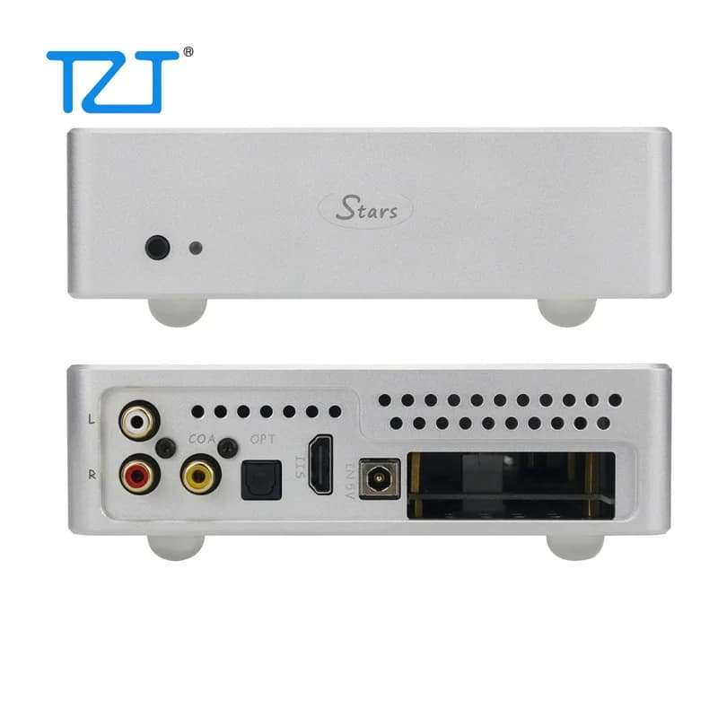 TZT new Ustars Audio RD38 Dual 9038 Q2M Raspberry Pi4 coaxial fiber network reader IIS I2S DAC
