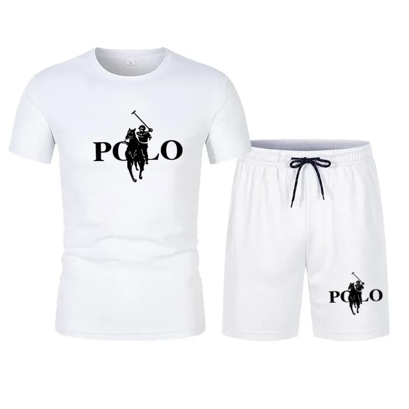 Completo Sportivo Estivo da Uomo 2 Pezzi 2026: T-shirt a Maniche Corte Traspirante ad Asciugatura Rapida e Pantaloncini - Outfit Casual alla Moda