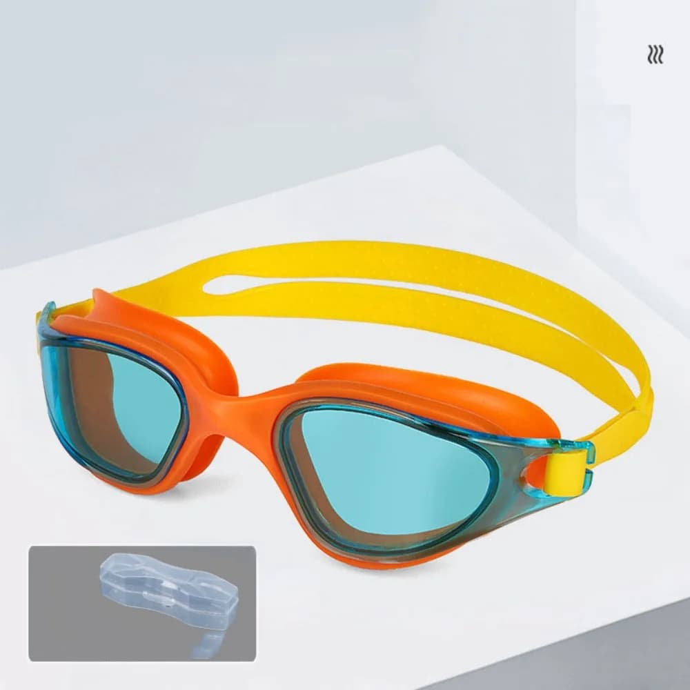 PC Anti-fog Diving Goggles Anti-fog Waterproof Swimming Goggles Wide View Adjustable UV Protection Swim Eyewear Swimming Pool
