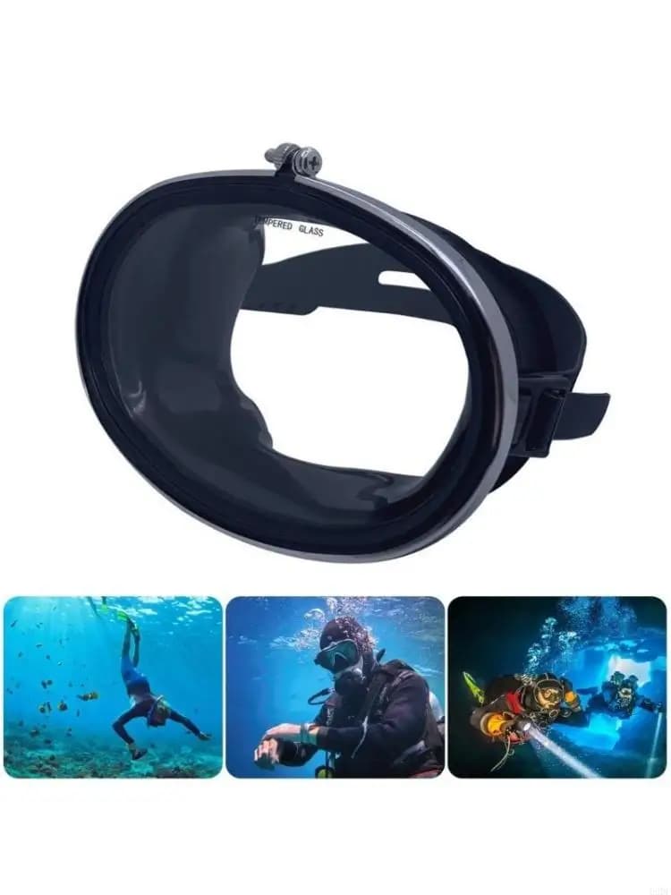 Ovals Clear Panoramic Goggle Leakproof Clear Widely View Snorkeling Mask