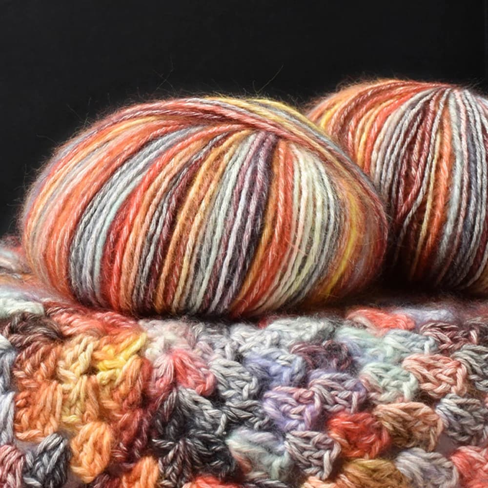 50g di filato tinto colorato 73% filato di cotone filato per maglione sciarpa autoadesiva di medio spessore fatto a mano borsa in materiale all'uncinetto intrecciato fai da te