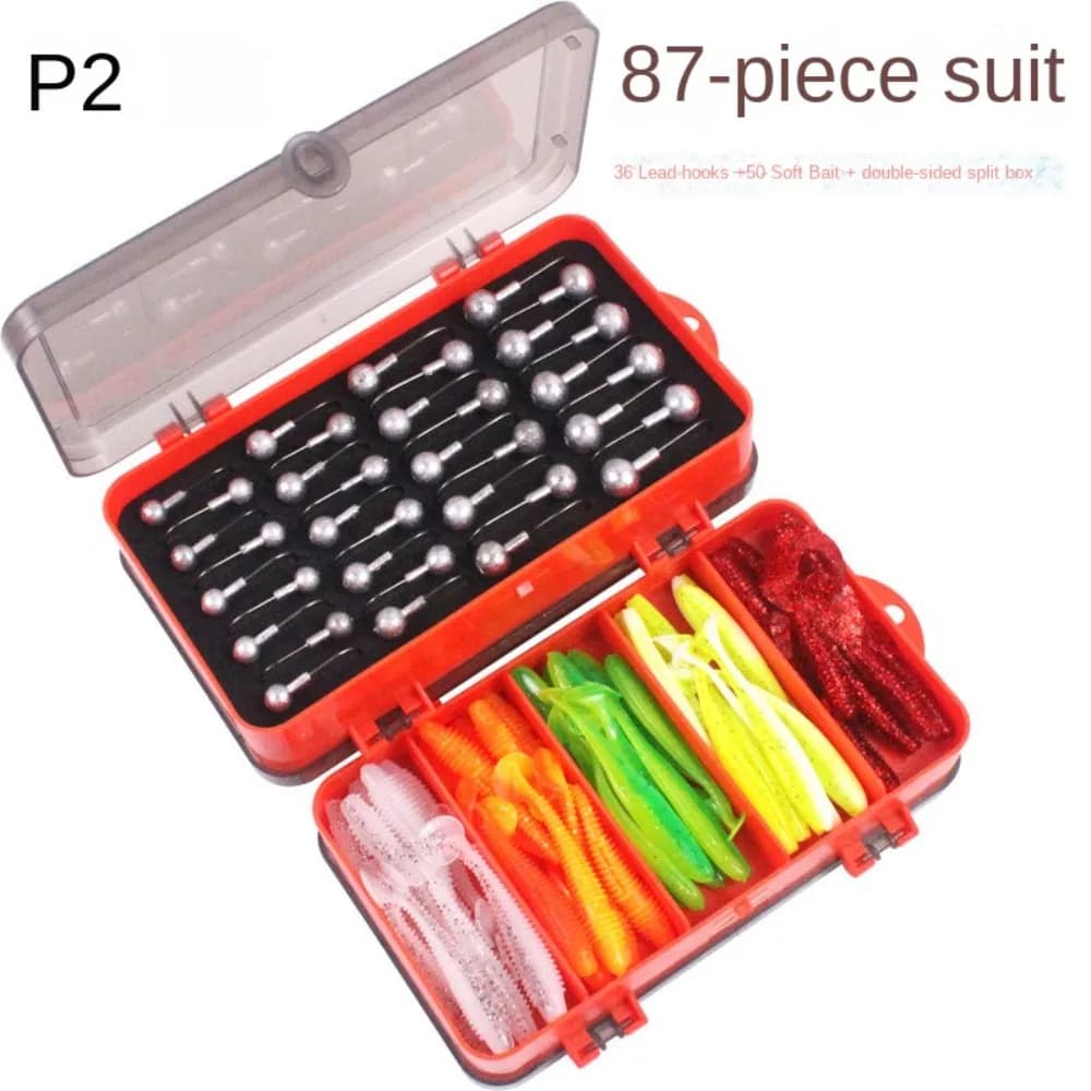Double-sided Double Sided Fishing Tackle Box Multi Compartments Quick Identification Fishing Storage Boxes Sorting Portable