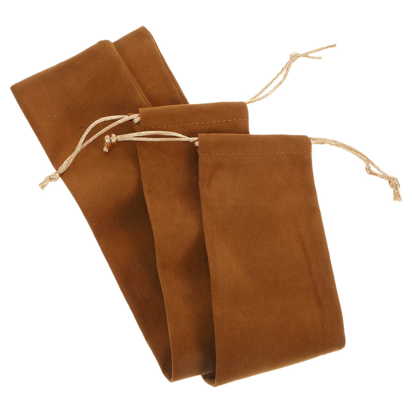 2Pcs Hand Fan Bag Foldable Fan Protective Pouch for Outdoor Festival Birthday Wedding Bridal Shower Gift Packaging Tableware Pen