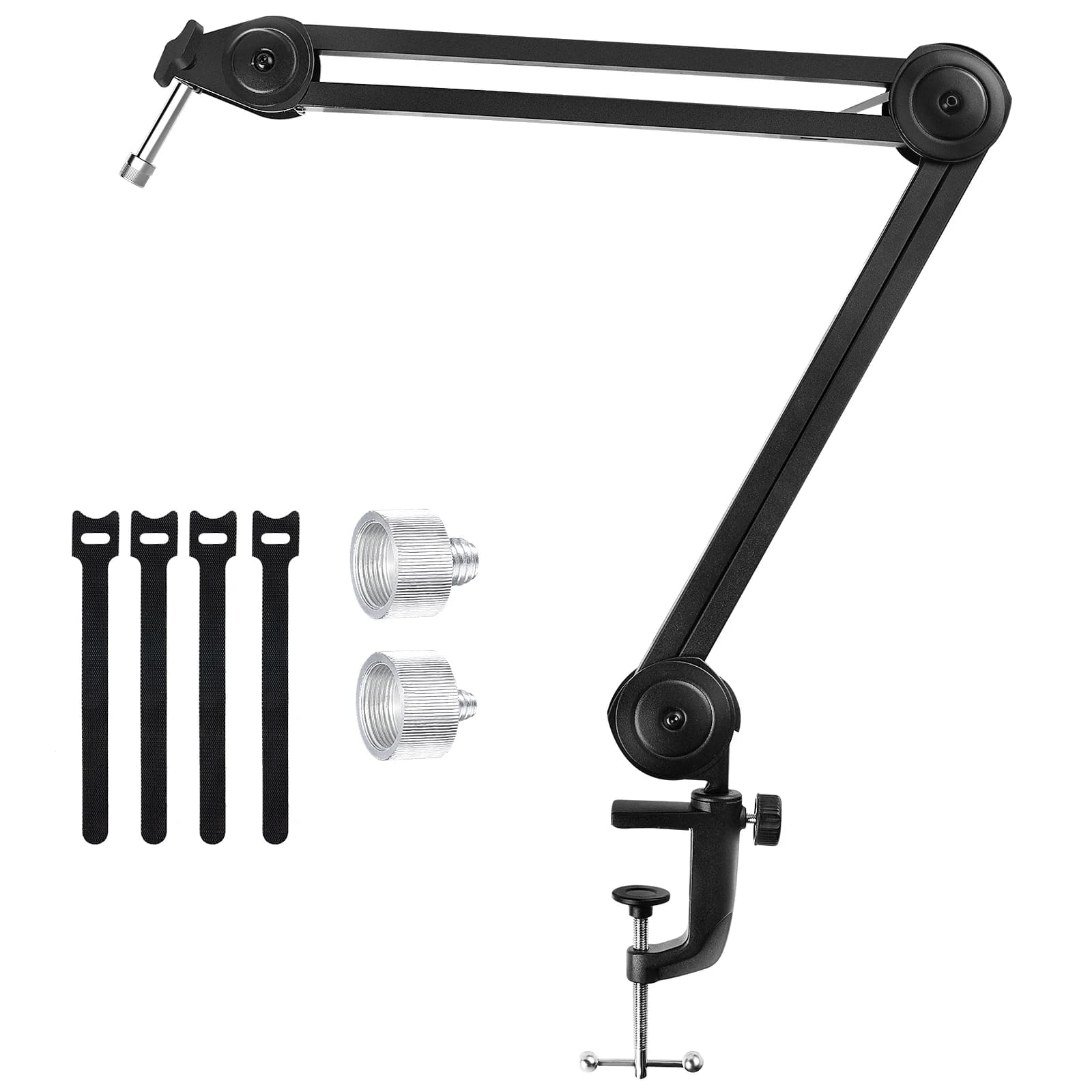 Jamelo Heavy Duty Boom Arm Supporto per microfono da studio per Blue Yeti, Sm7B, braccio a forbice regolabile Quadcast per podcast/radio