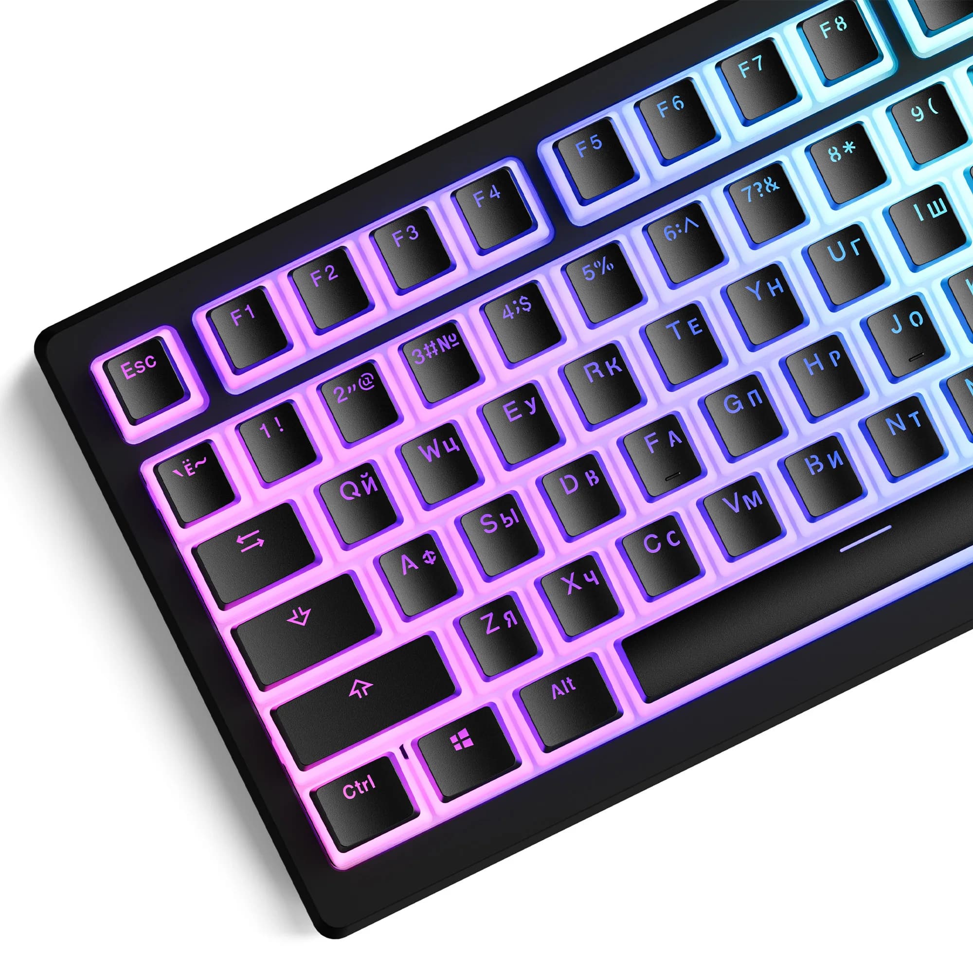 XVX Keycap Trasparenti Russi Pudding per Tastiera Meccanica Cherry MX Switch, Tasti PBT OEM, 165 tasti