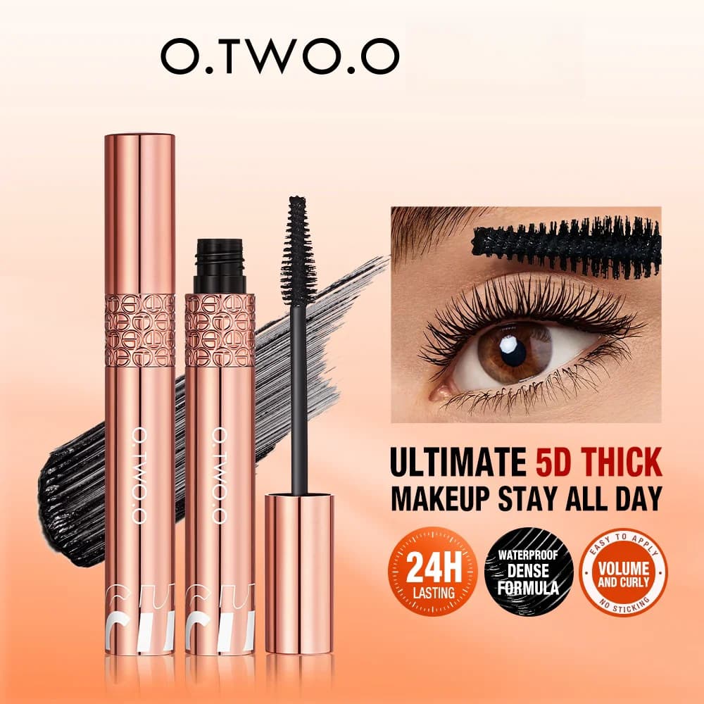 Wholesale O.TW O.O Mascara Waterproof Extends Black Eyelash Extension Non-slip Elongation Volume 5D Silk Fiber Mascara