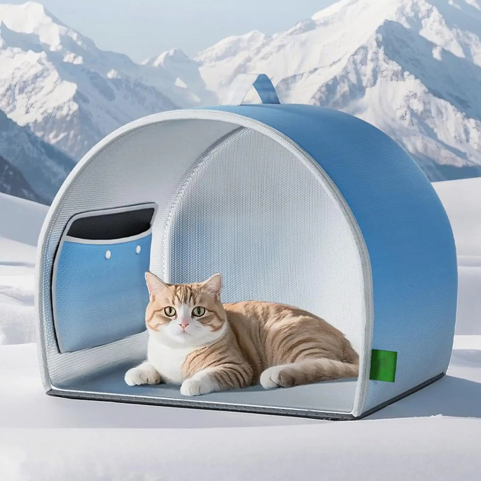 Tappetino di raffreddamento per gatti e cani Casa di raffreddamento per animali domestici Aria condizionata per gatti Camera di raffreddamento per gatti all'aperto Forniture per animali domestici per gatti e cani
