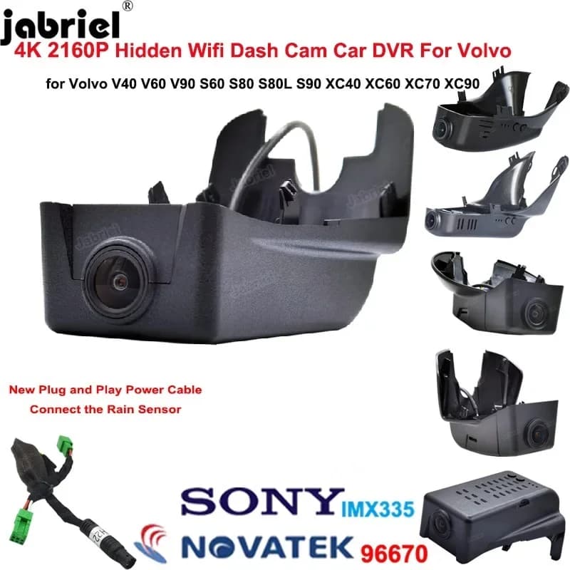 UHD 4K Dash Cam Macchina Fotografica Wifi Auto DVR Videoregistratore Per VOLVO XC40 XC60 XC70 XC90 V40 V60 V90 S60 S90 S80 S80L C40 per Polestar 2