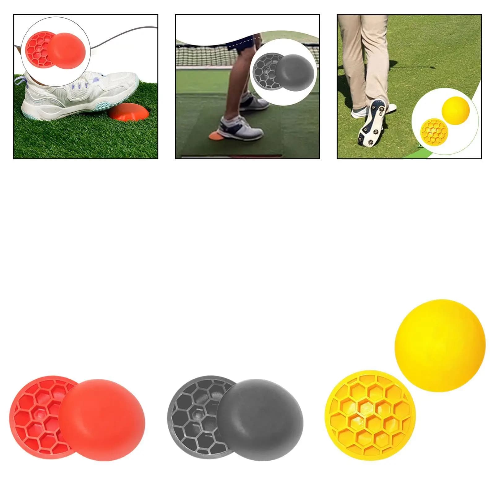 Set of 2 Golf Training Tools, Strength Platforms for Beginners, Improve Stability and Reaction on Earth