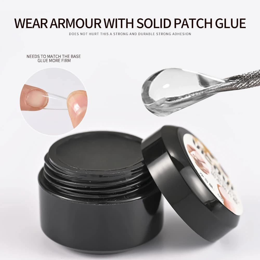 5ml Soft Nail Tips Gel per premere sulle unghie finte colla solida per Gel per unghie per UV Bond strass Nail punte finte Extension colla per unghie * &