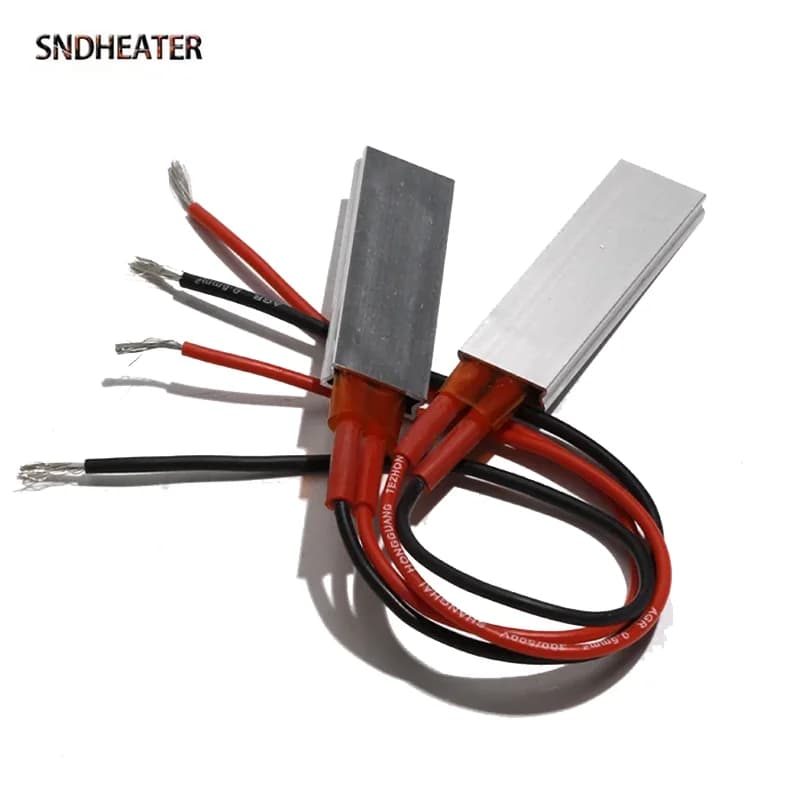 SNDHEATER 2 pcs 60x21x5mm PTC Aluminum Heater 70-230 Grades Air Heater Insulated 12 V 24 V 36 V Electric Kettle