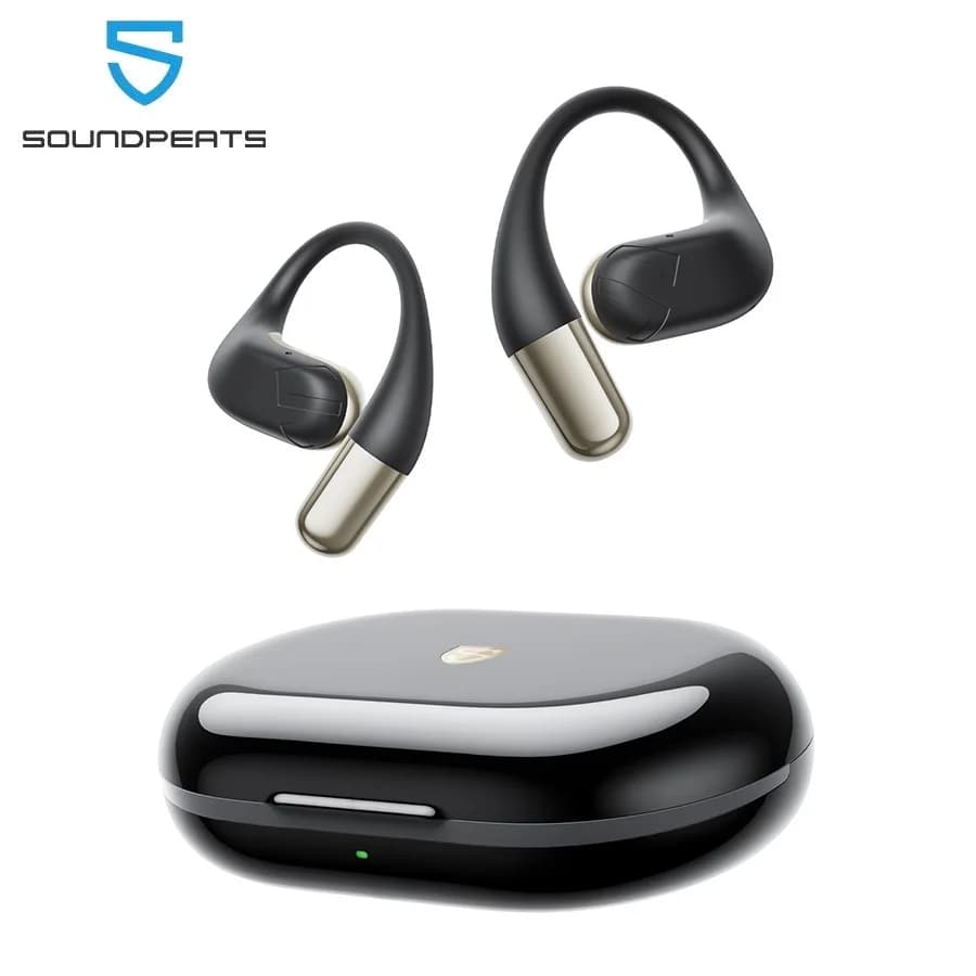 SoundPEATS Chasers Open Headphones Bluetooth 5.4 Wireless Headphones with Open ANC, Space Audio, LDAC High Resolution Sound, IPX5, 35 Hours