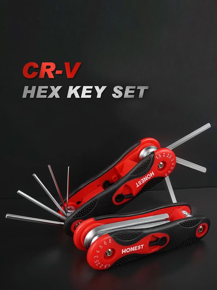 8 in 1 Set of Hexagonal Metric Keys Toolkit for Portable Keys 1.5-2.0-2.5-3.0-4.0-5.0-6.0-8.0mm
