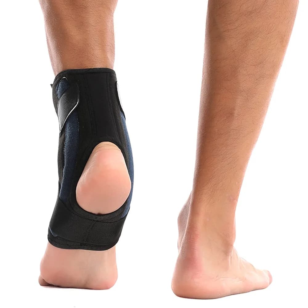 Supporto per Caviglia Regolabile con Manopola, Protezione Pressurizzata Antiurto, Protezioni Elastiche Traspiranti per Caviglia Sportiva