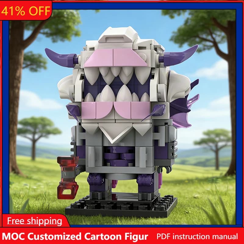 Set di 183 Pezzi di Bambole Cartoon a Tema Cacciatore Invernale, Modello MOC Personalizzabile, Blocchi da Costruzione Modulari, Design Creativo Fai-da-Te, Regalo per Ragazzi