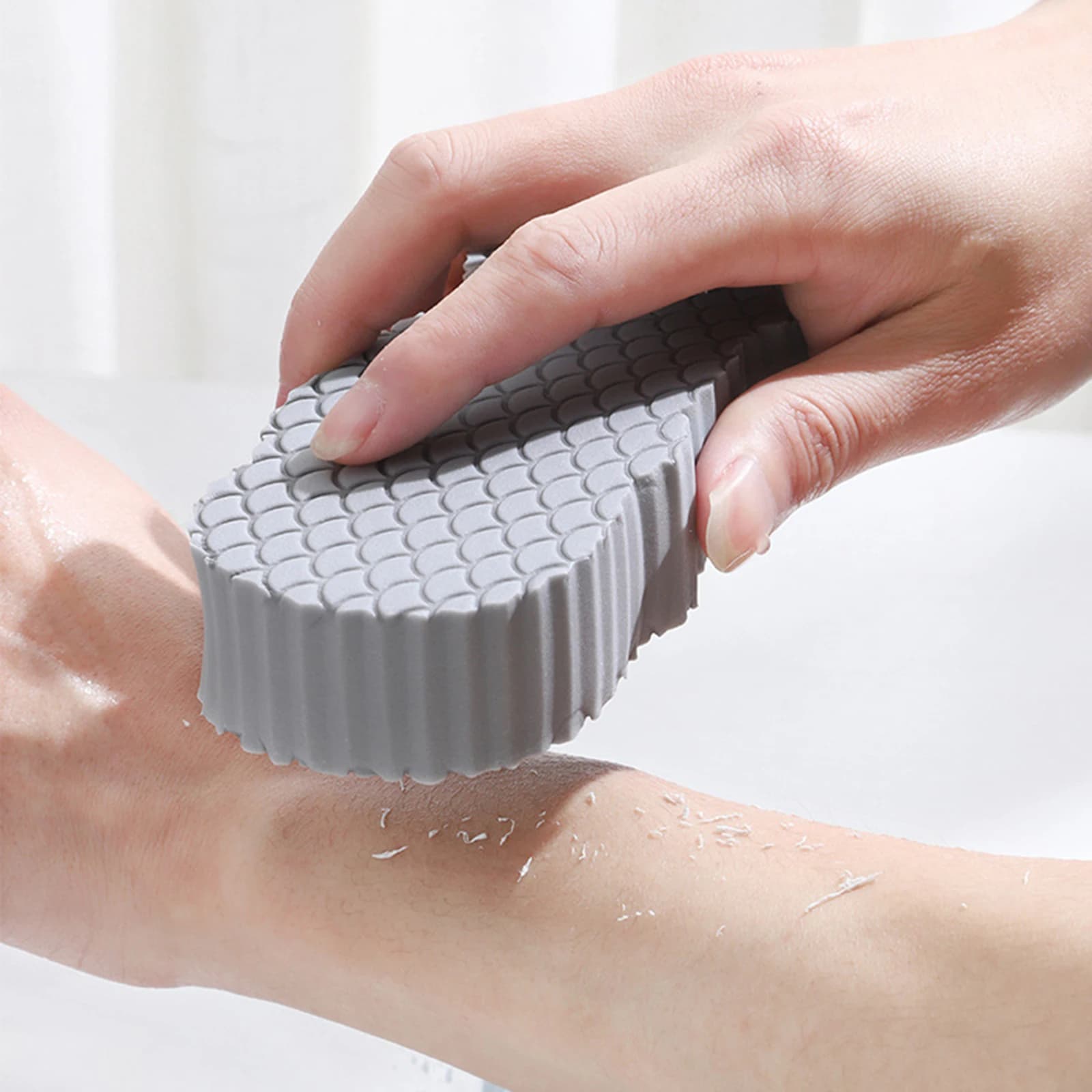 2 pezzi spugna esfoliante morbida pulizia multiuso spazzola per doccia riutilizzabile scrubber per massaggio corpo 3D per bambini e adulti