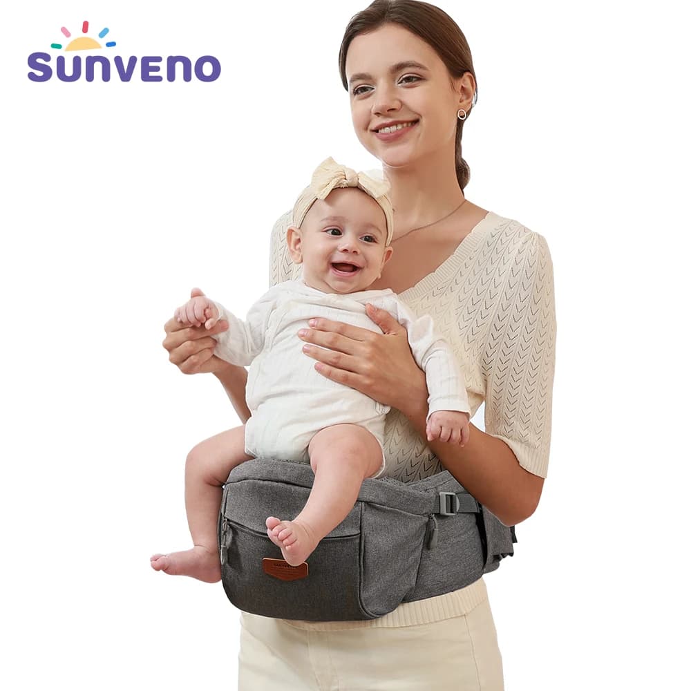 Sunveno Convinient Ergonomic Baby Carrier Infant Hip Seat Toddler Waist Seat Stool Carrier Baby Carrier Adjustable Comfortable