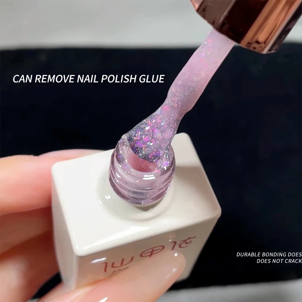 15ml Gold Aurora Milky Jelly Smalto per unghie gel bianco Glitter Sparking Smalto semipermanente Soak Off Gel UV Manicure # 6 colori #