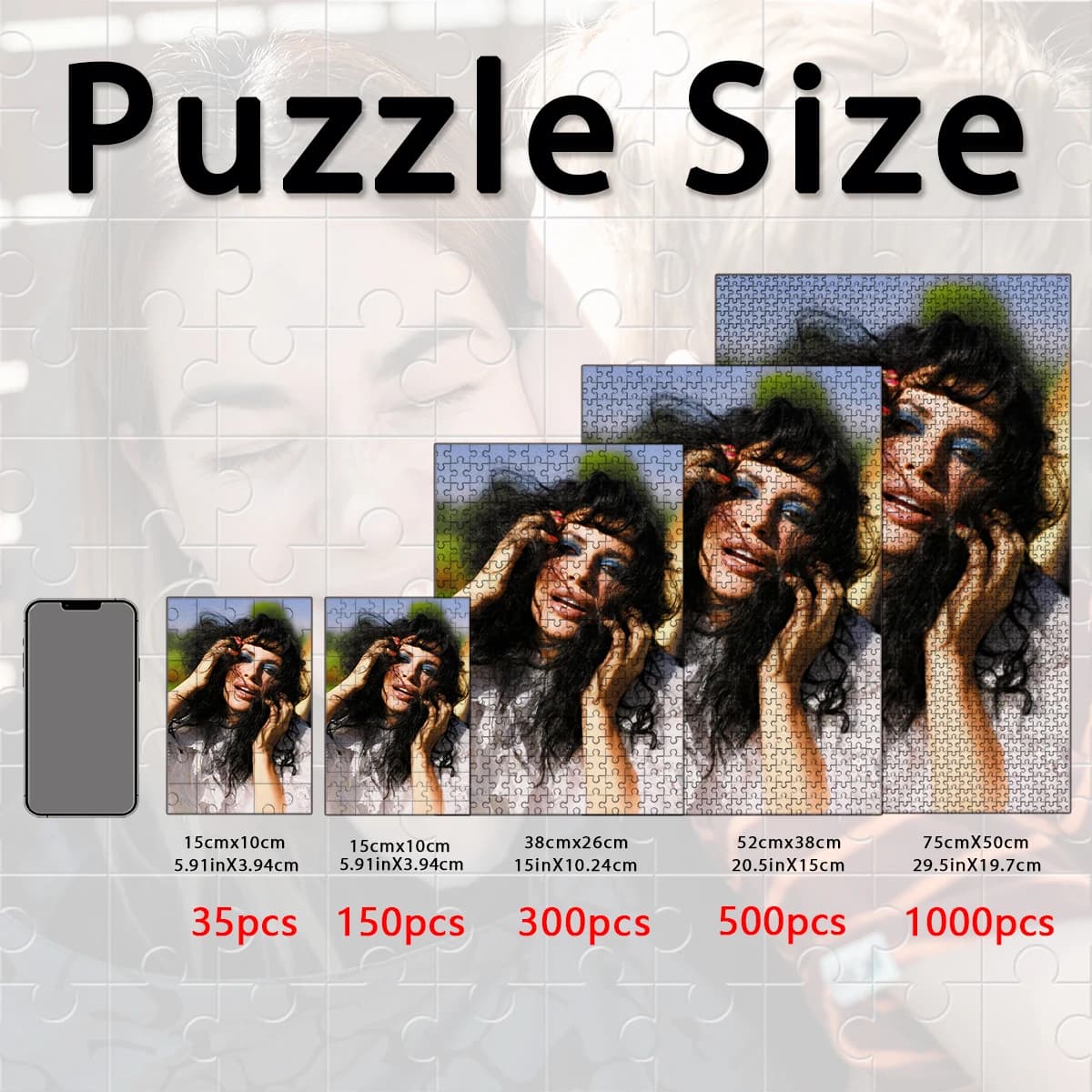 150/300/500pcs Romantic Custom Photo Custom Puzzles in Photos Customizable Poster For Baby Toy Friend Gift