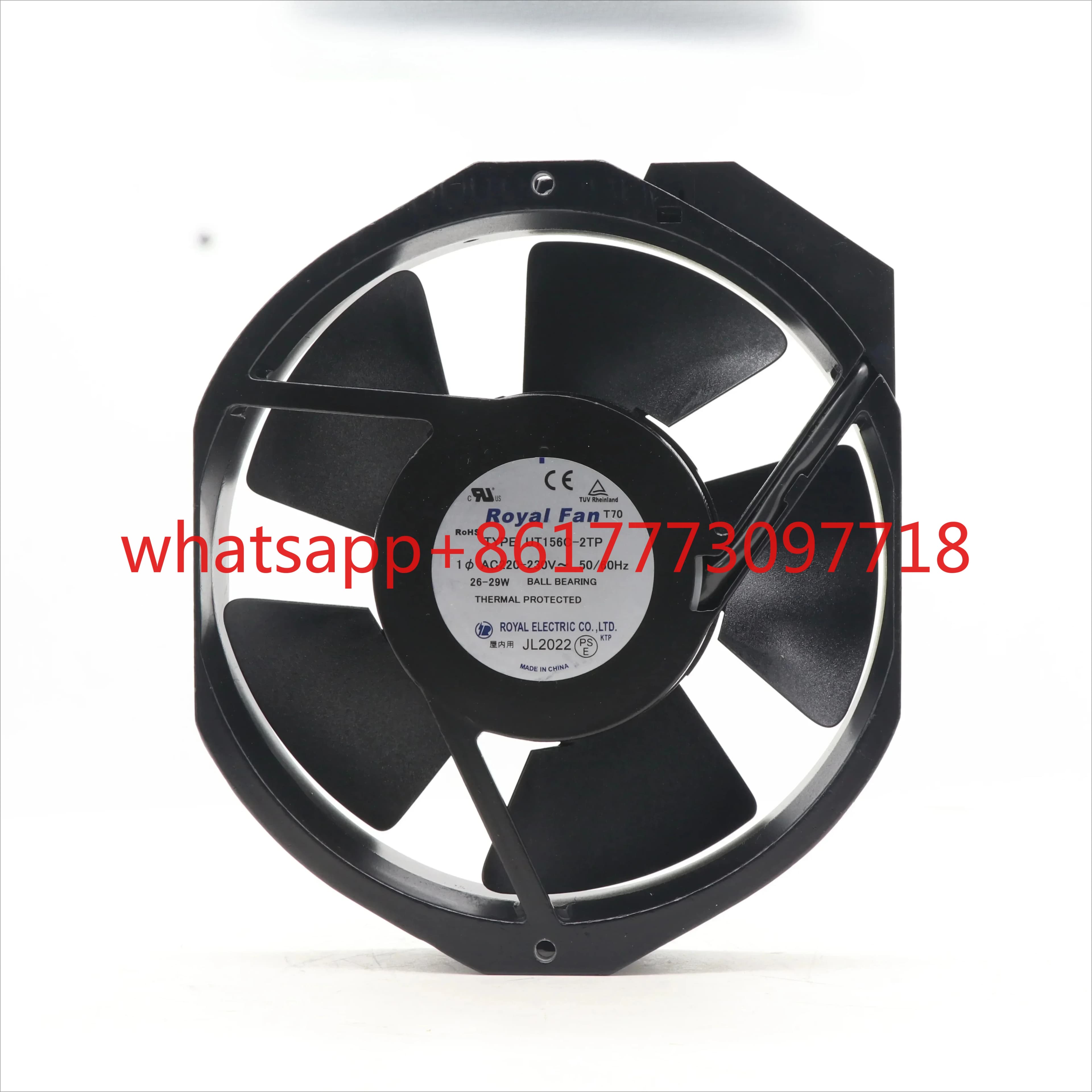 Ventola di raffreddamento a flusso assiale ROYAL UT156C-2TP 220-230V 26/29W