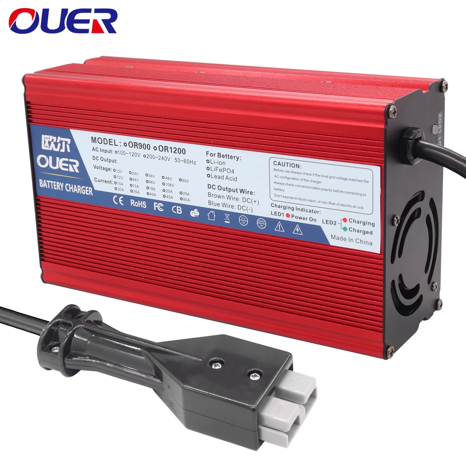 Lead charger 36V 18A suitable for EZGO CLUB CAR YAMAHA Lead battery 36V AGM Golf cart TXT RXV Spina Ptional Smart