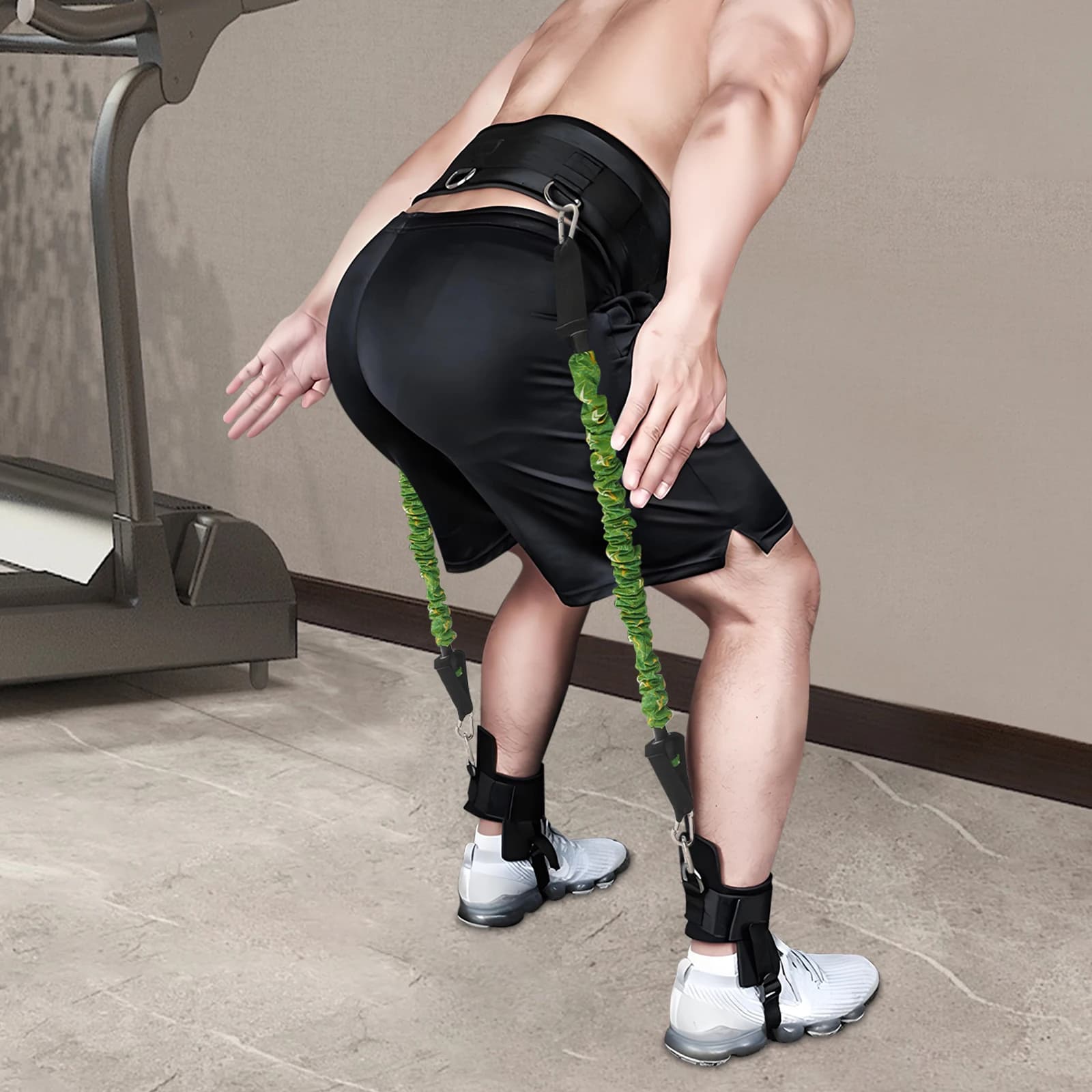 Stage for vertical jumping, leg training resistance bands for athletic performance - Set for strength coach (resistance 120 pounds)