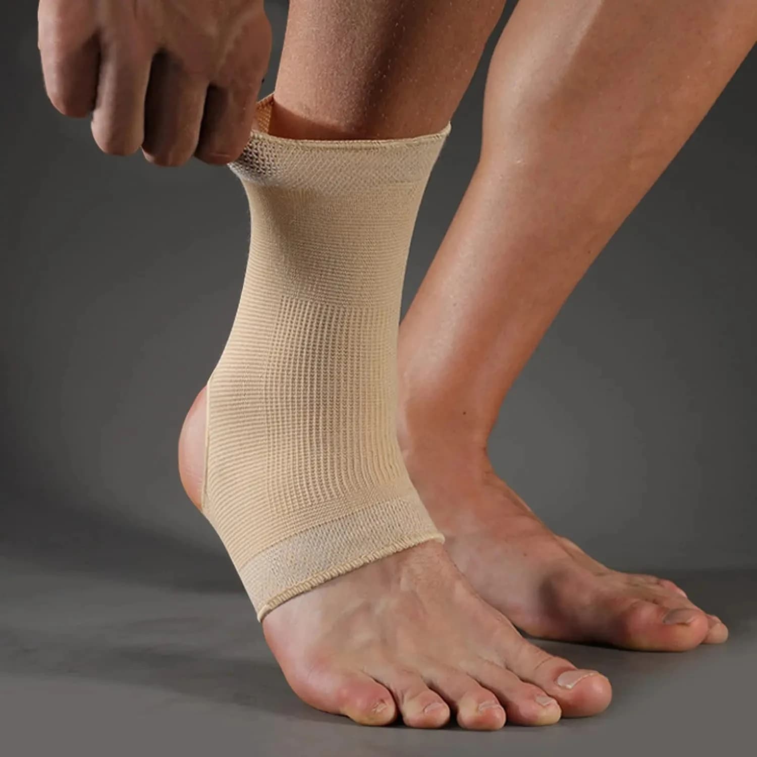 Support for Sports Cable Color Meat, Breathable and Compressive, Race Protection, Fitness, Basket and Cycling