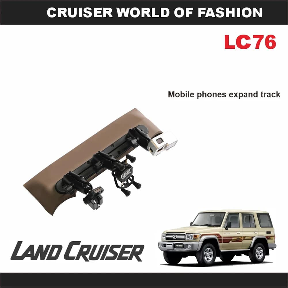 Supporto per telefono da auto per Toyota Land Cruiser supporto per Walkie-Talkie fuoristrada supporto per microfono a mano LC76 supporto per fotocamera GoPro Land Cruiser