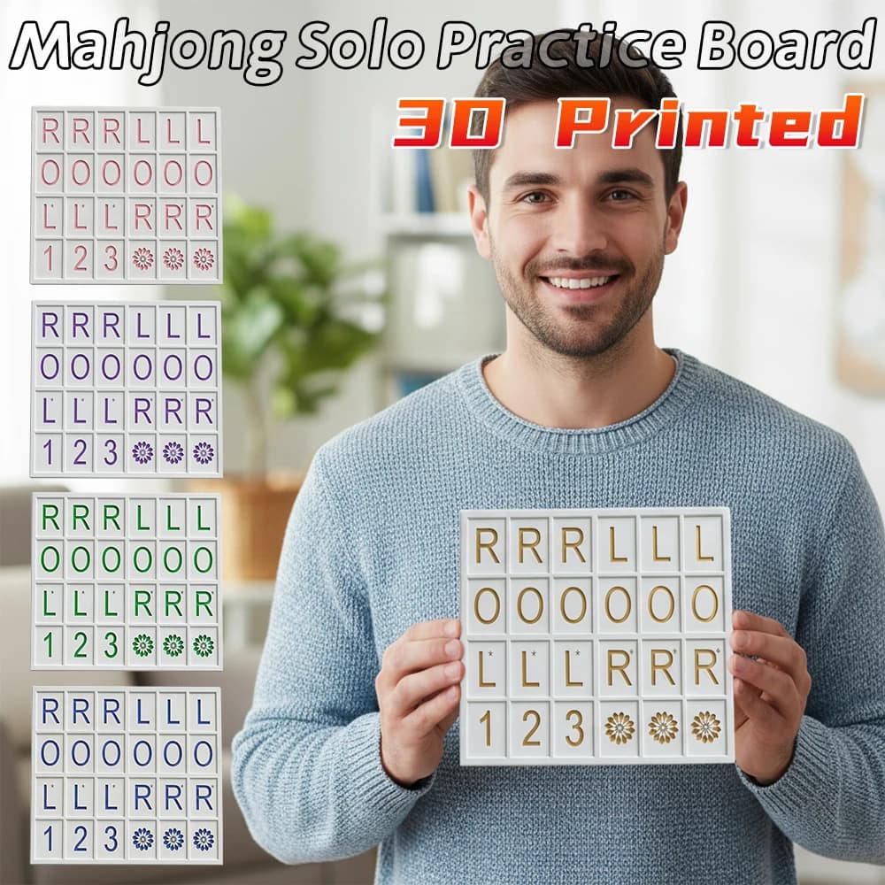Porta Tessere Mahjong in Silicone con 24 Scomparti, Segni Simbolici, Antiscivolo, Organizzatore per Carte da Poker per Serate di Gioco in Famiglia e Feste a Casa