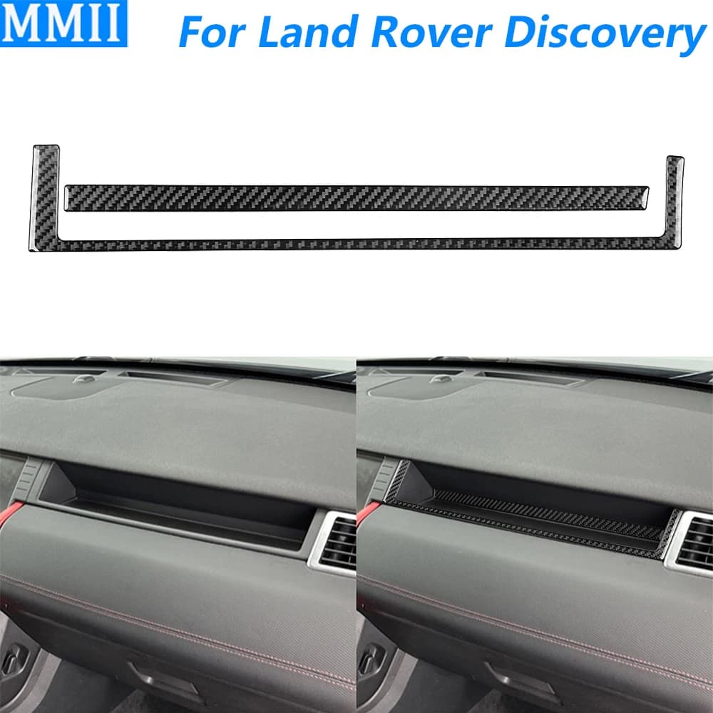 Per Land Rover Discovery Sport 2015-2019 Fibra di carbonio Co-pilota Cruscotto Pannello strumenti Rivestimento Accessori auto Adesivo