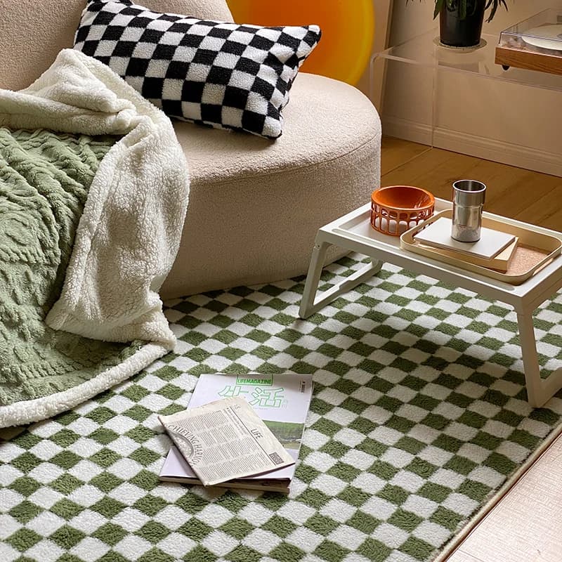 Japanese style carpets for living room Minimalist bedroom furniture Scottish carpet Chess room carpet Large area plush carpet