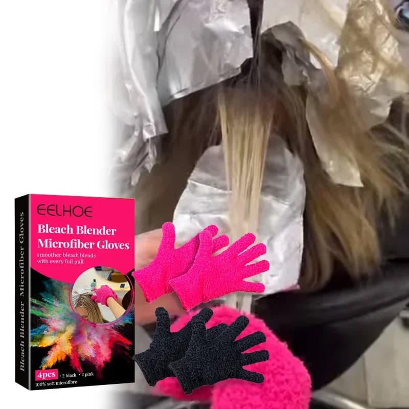 3 pairs of heat-resistant gloves to iron, permanent and hairstyle, nylon hair care tools for salons