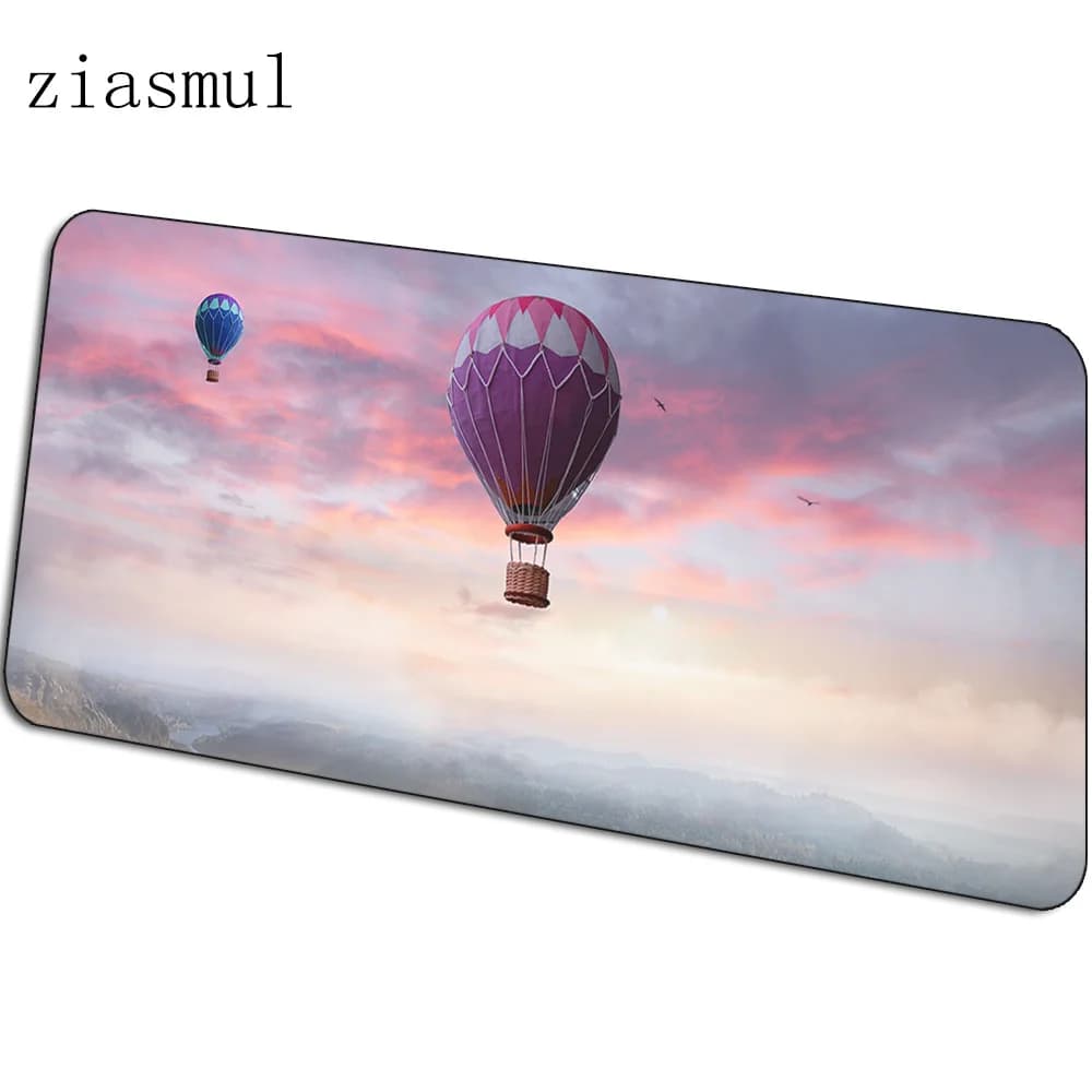 Tappetini per mongolfiera 900x400x4mm Tappetino per mouse da gioco Myanmar grande tastiera mousepad Tramonto notebook accessori per giocatori tappetino padmouse