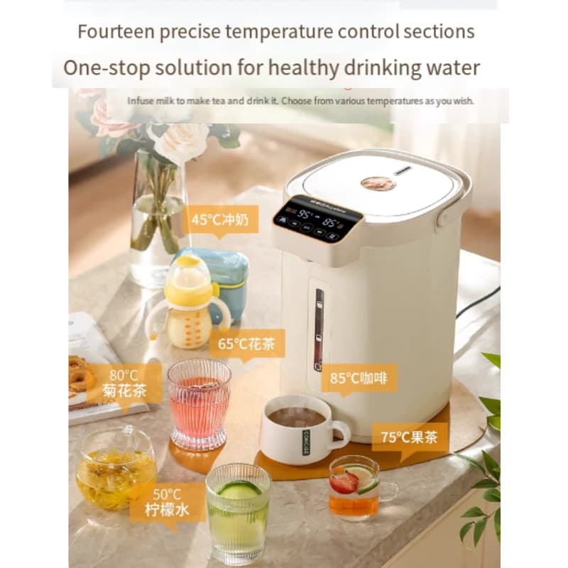 LED Display Water Kettle With Quantitative Output Intelligent Electric Kettle Temperature Control Stainless Steel Thermal Bottle With Automatic Boiling