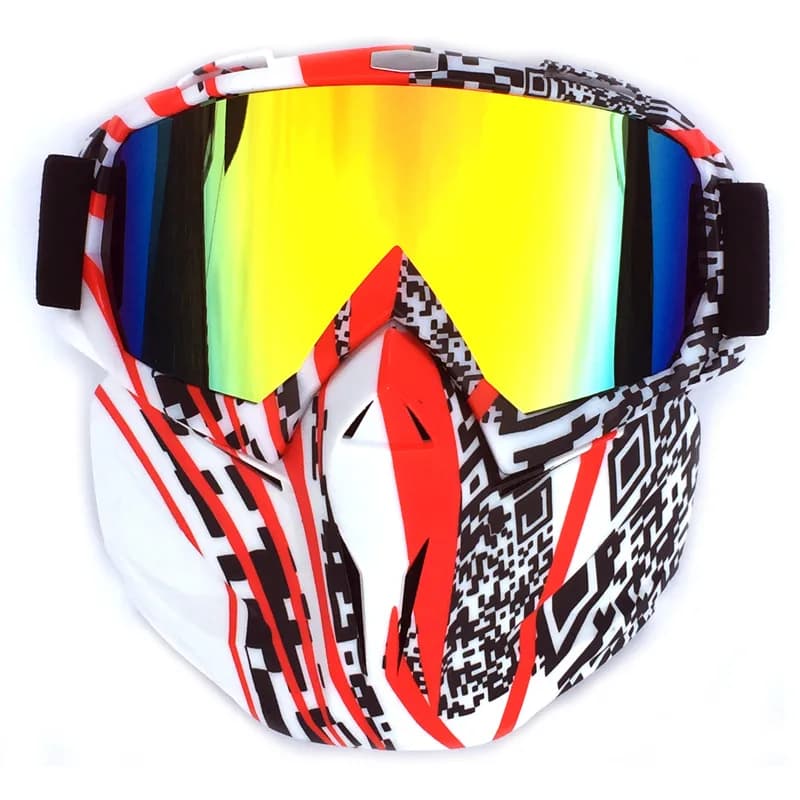 Maschera Retrò, Occhiali da Moto Fuoristrada, Occhiali da Corsa, Occhiali da Sci