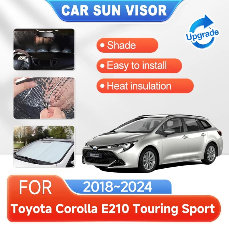 Auto Copertura Tende Da Sole Per Toyota Corolla E210 Touring Sport 2018 ~ 2024 2019 Accessori Protezione Solare Parabrezza Finestra Visiere